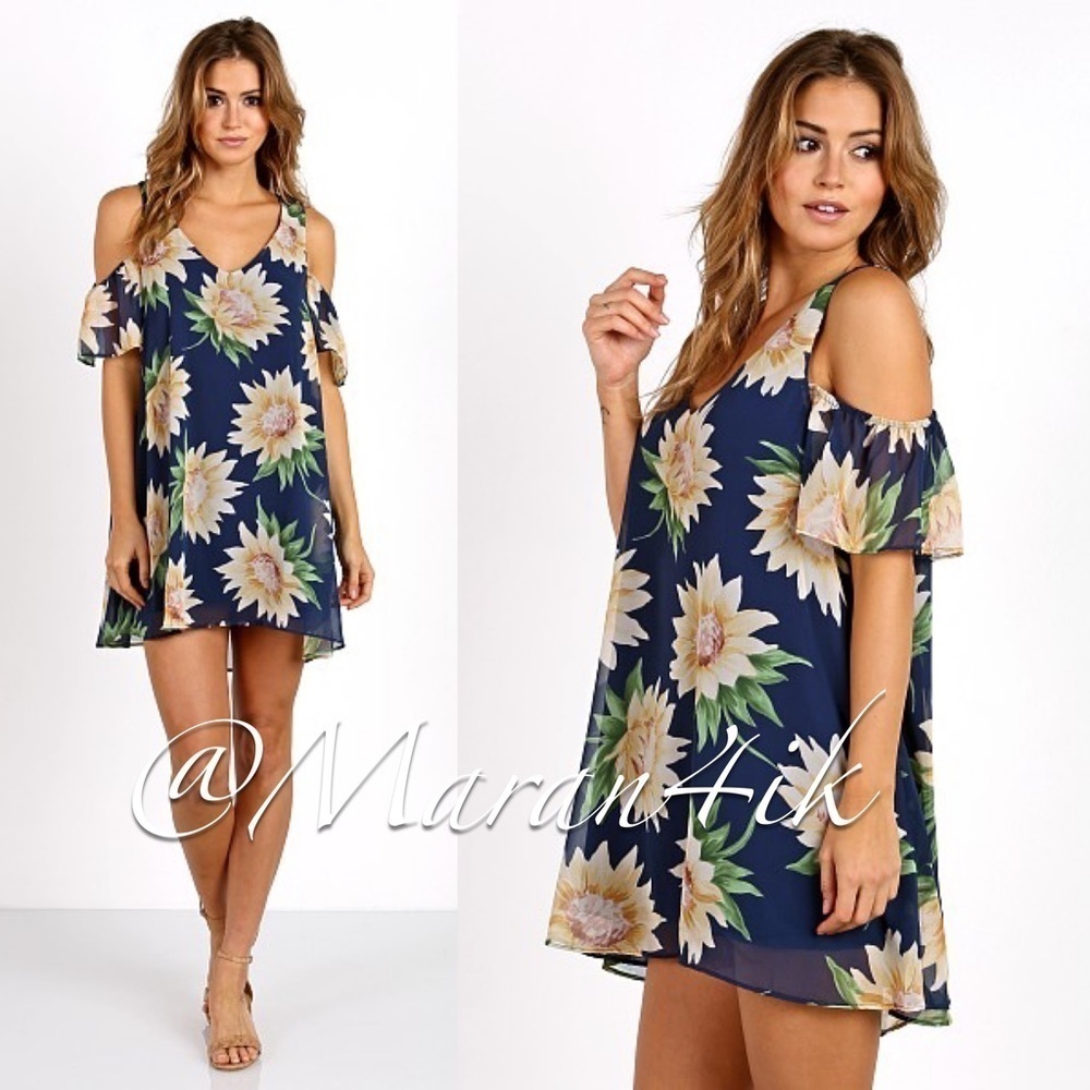 Show Me Your Mumu Birdie Sunflower Dreams Ruffle Dress XS - Picture 2 of 16